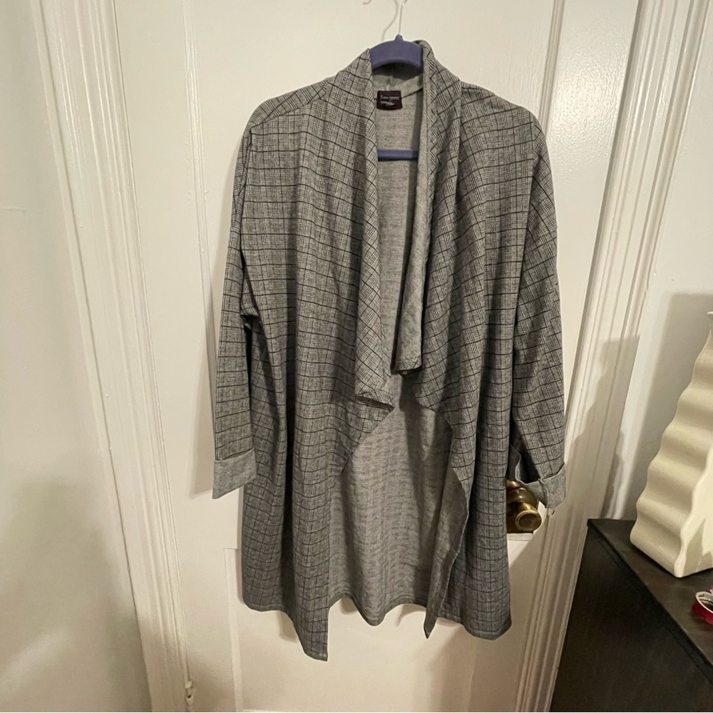 Anthropologie Free Press Plaid Duster Cardigan